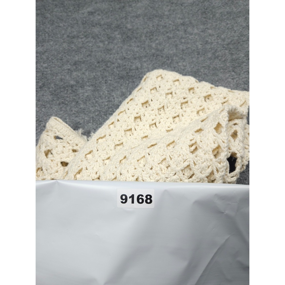 Eleven Six Shaya Crochet Dress Women's XS/S Ivory Cotton Knit Tassels - Picture 10 of 10